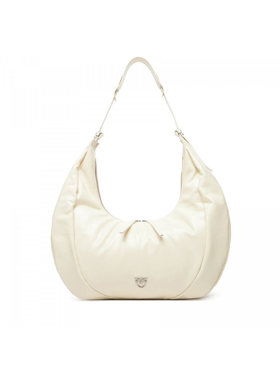 Kabelka PINKO Slouchy Hobo Big PE 25 PLTT 104295 A26J Écru